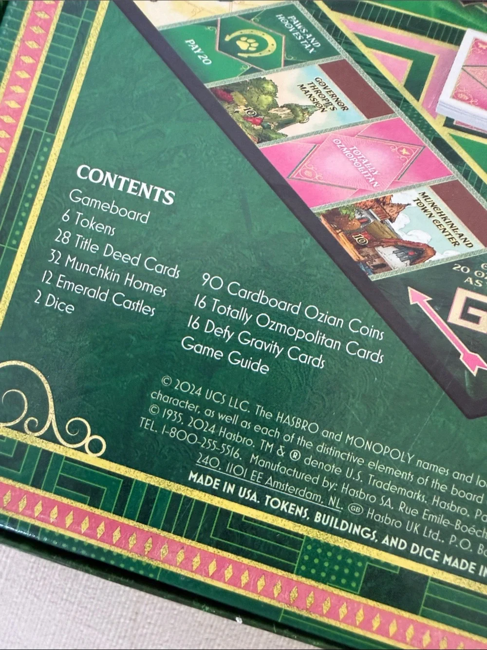 Monopoly Wicked Movie Edition Board Game - NEW